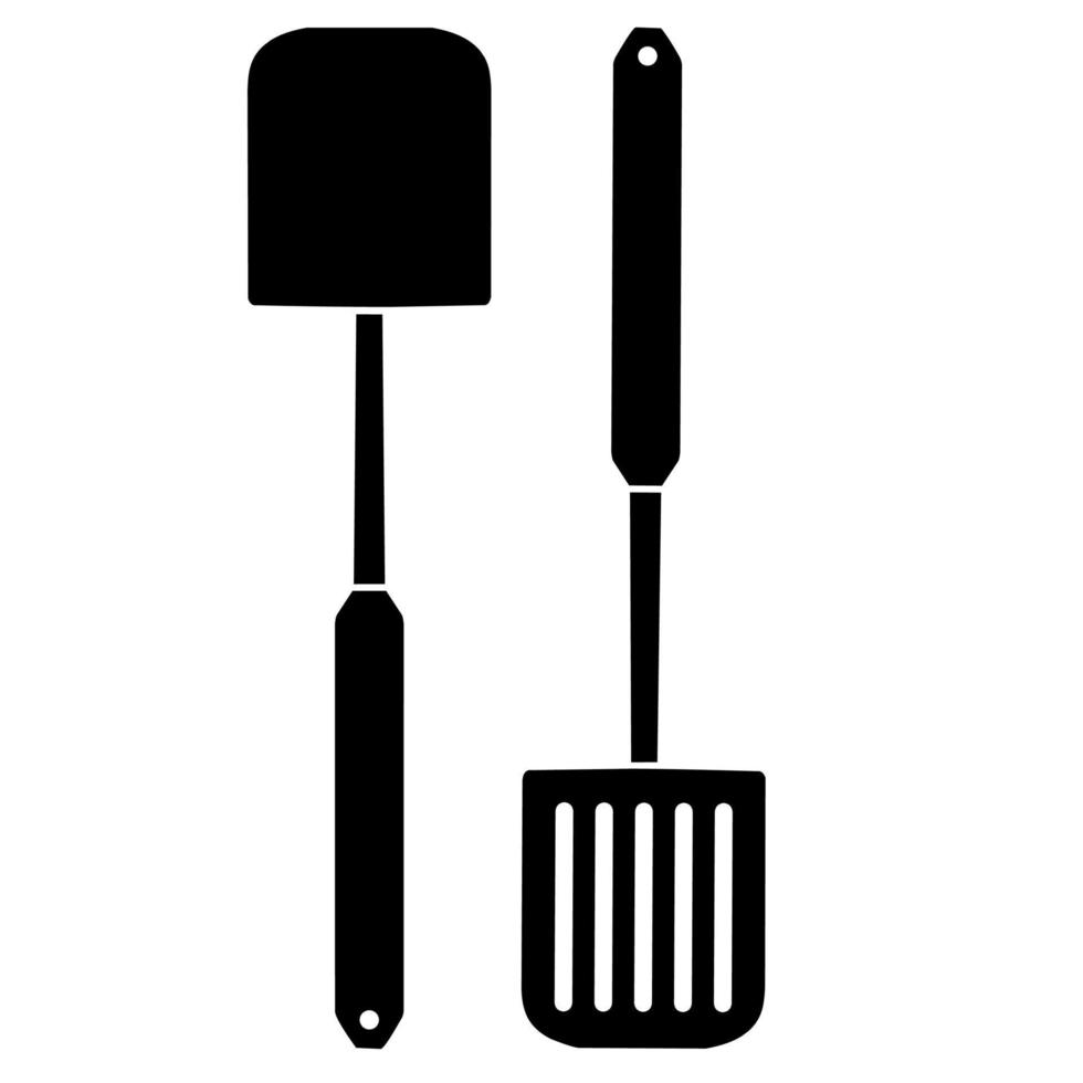 Spatula silhouette graphics vector illustrations