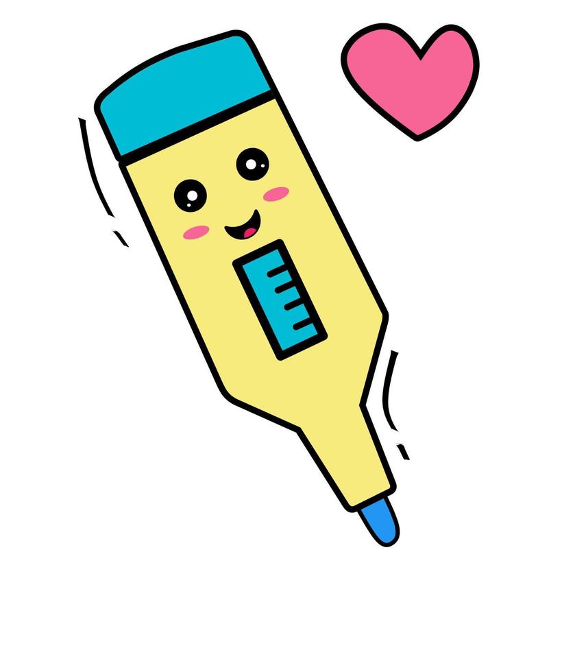 Thermometer doodle graphics vector illustrations