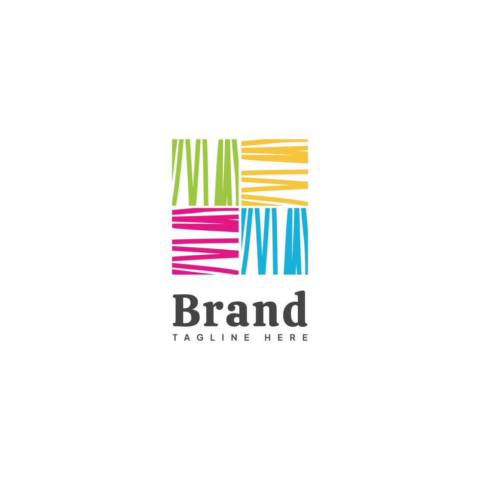 Colorful Abstract Logo Brand Vector Image