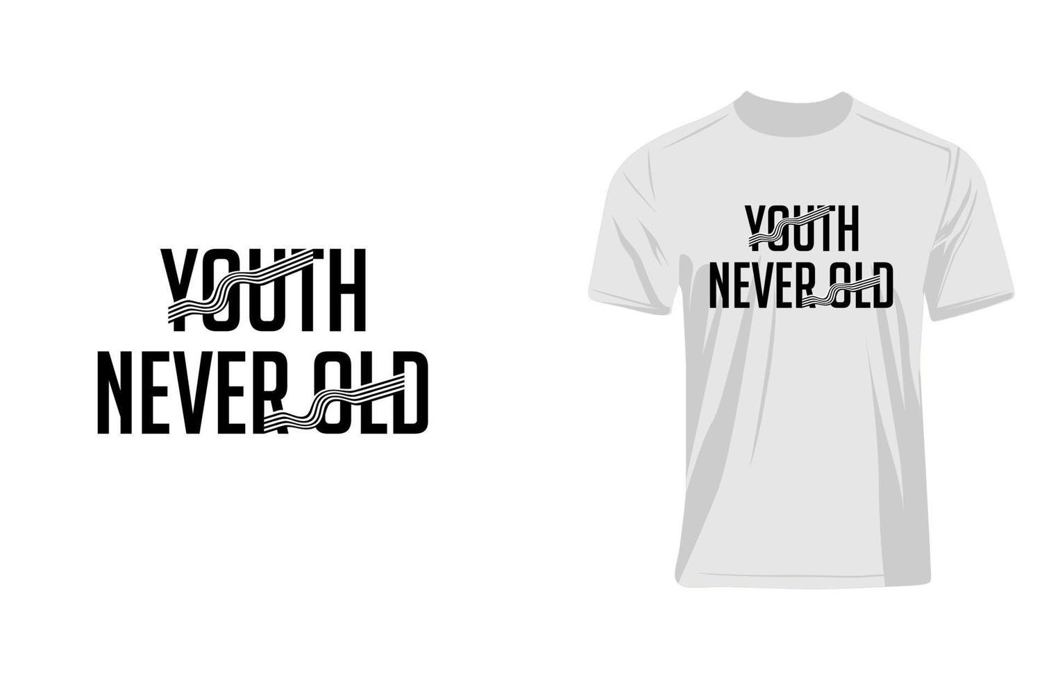 Tee Graphic Typography YOUTH ... vector