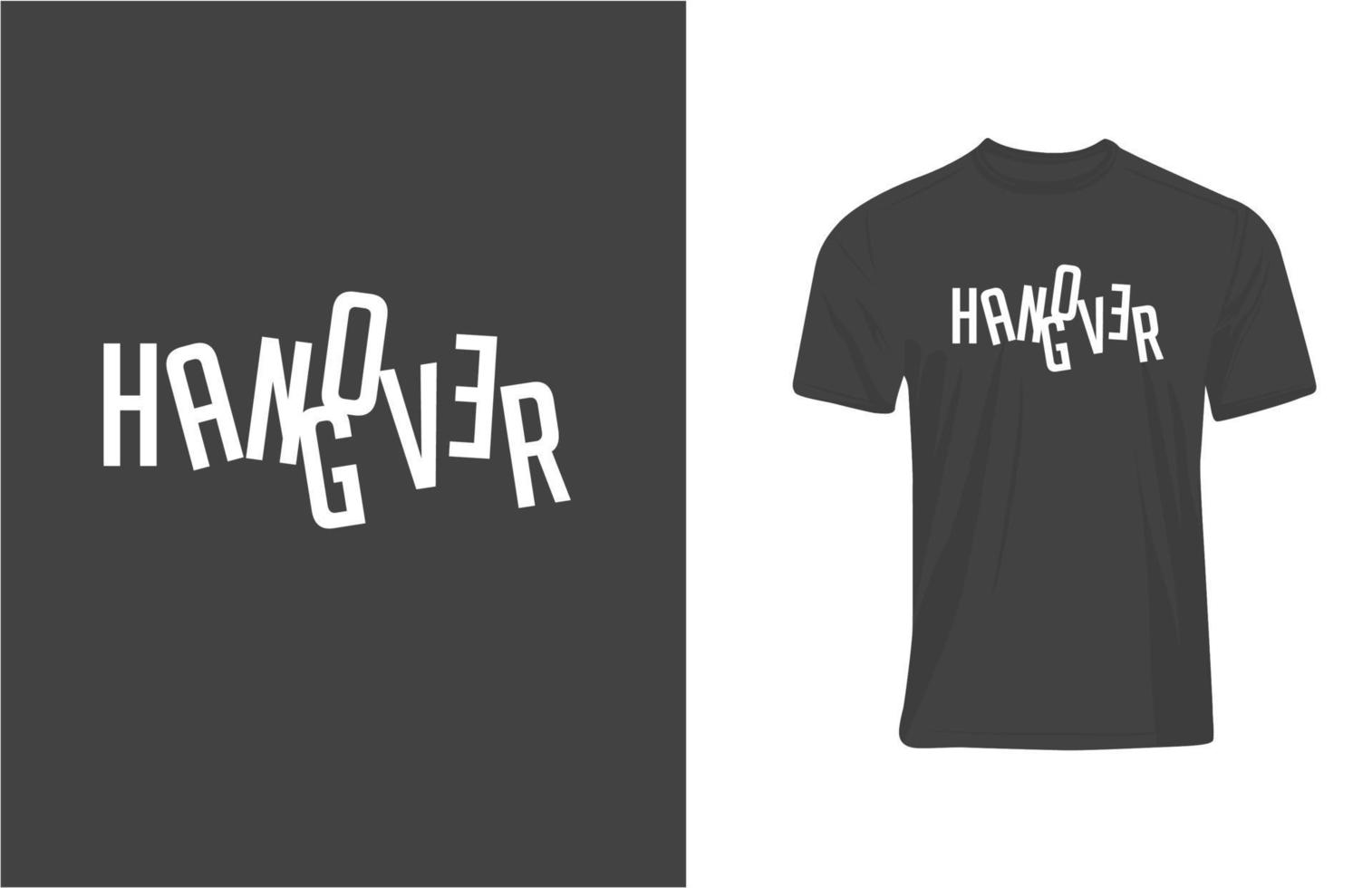 Tee Graphic Typography HANGOV... vector