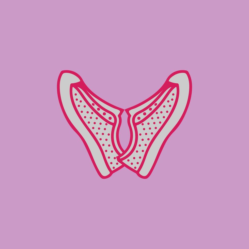 Fashion shoes Logo Vector Design