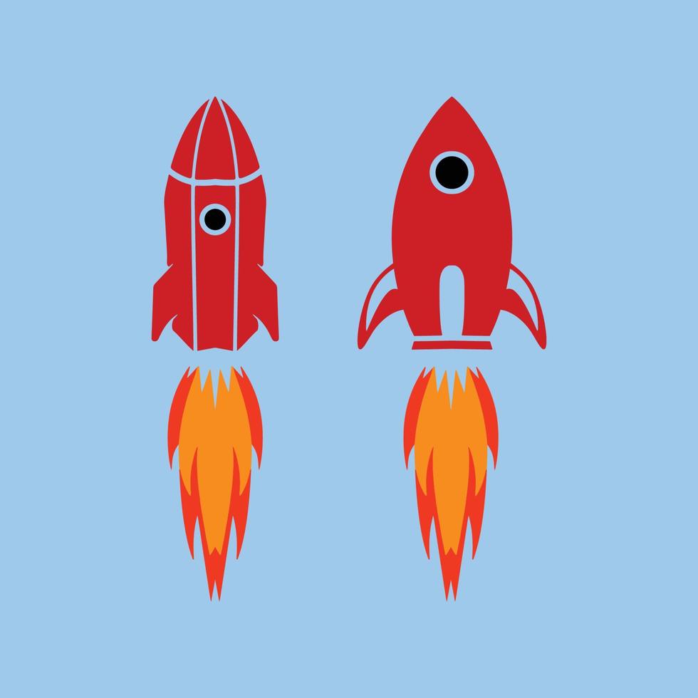 diseño de vector de logotipo de cohete