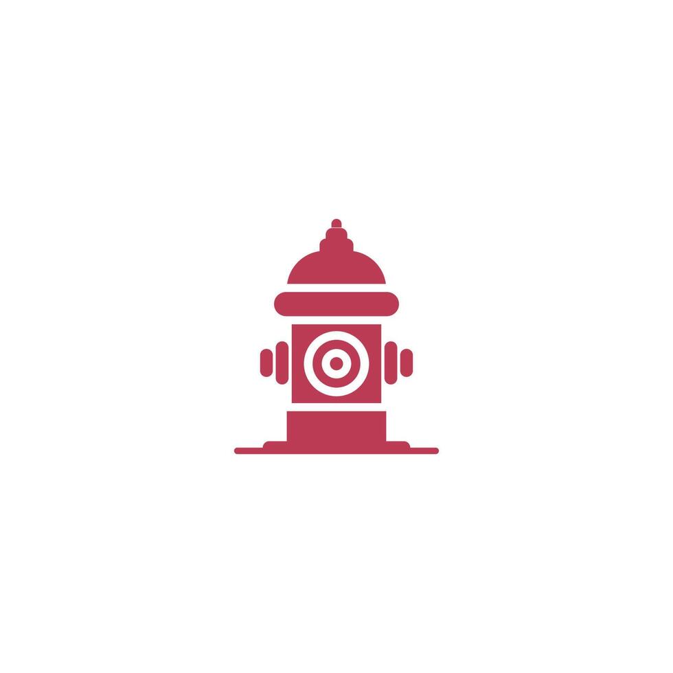 Hydrant icon logo design template vector