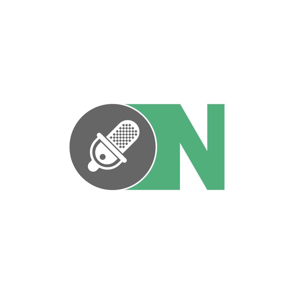 micrófono, ilustración de diseño de logotipo de icono de micrófono vector