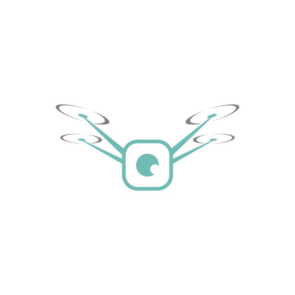 Drone icon logo design illustration vector