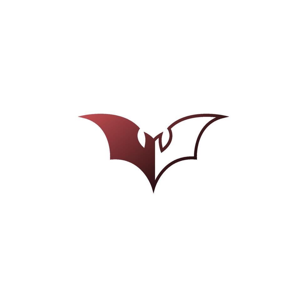 plantilla de ilustración de icono de logotipo de animal de murciélago vector