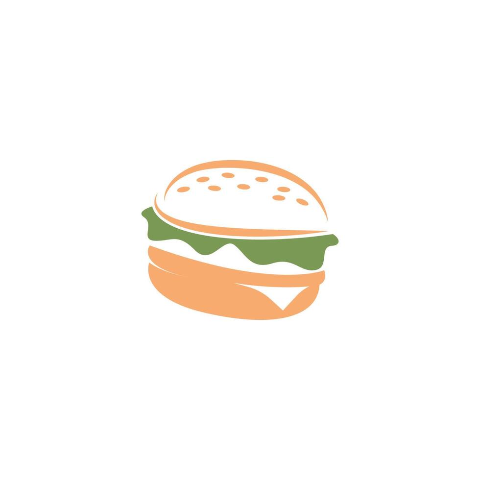 vector de plantilla de diseño de ilustración de icono de hamburguesa