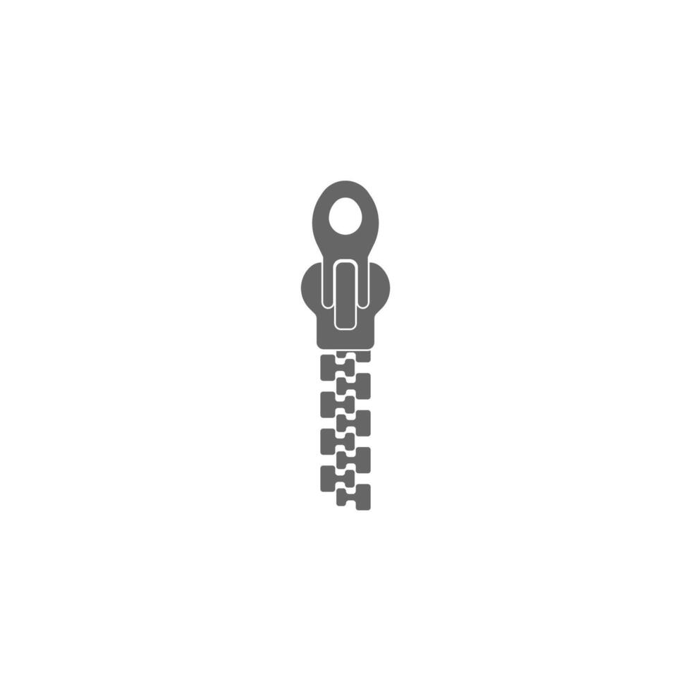 Zipper icon flat design illustration template vector