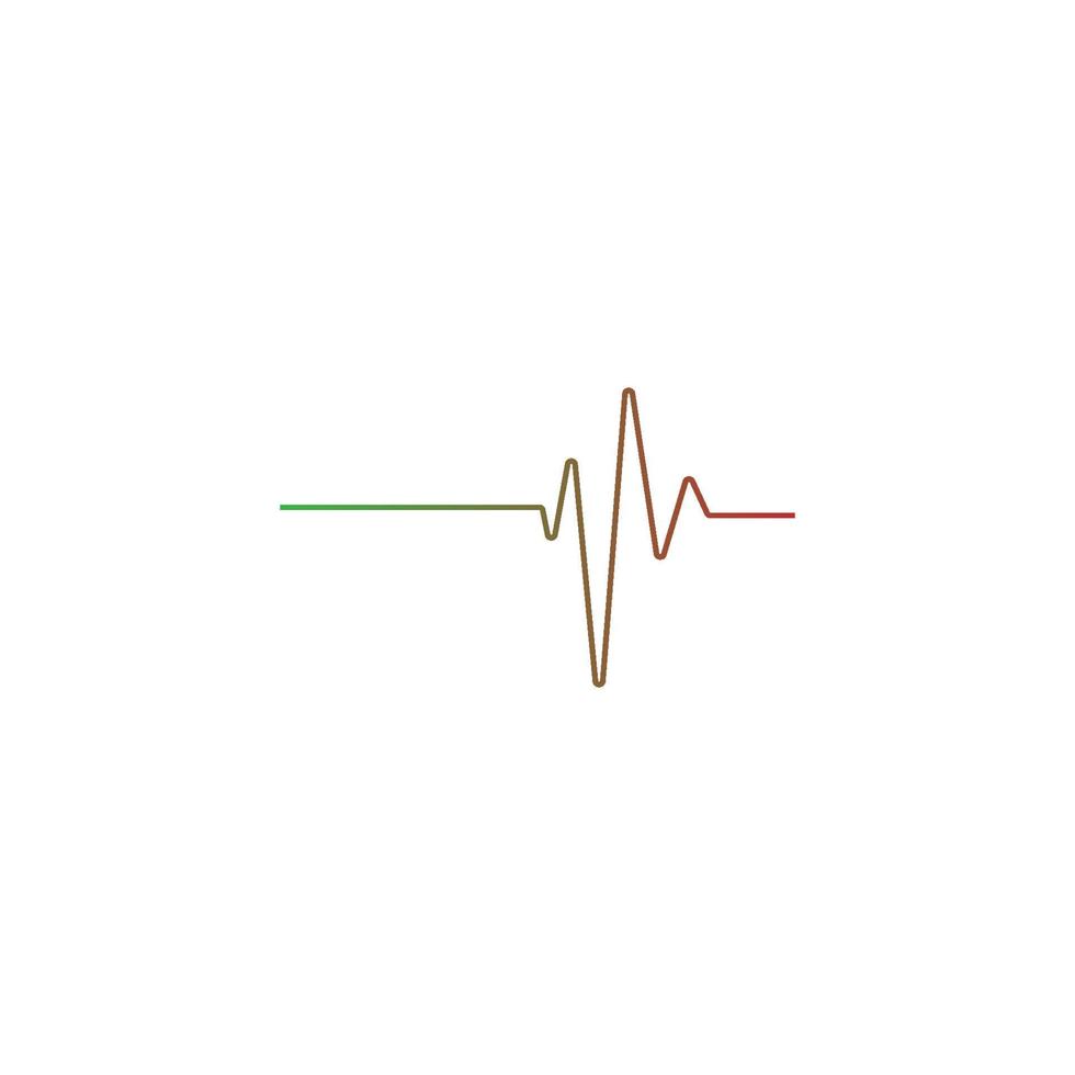 Beat pulse icon flat design vector