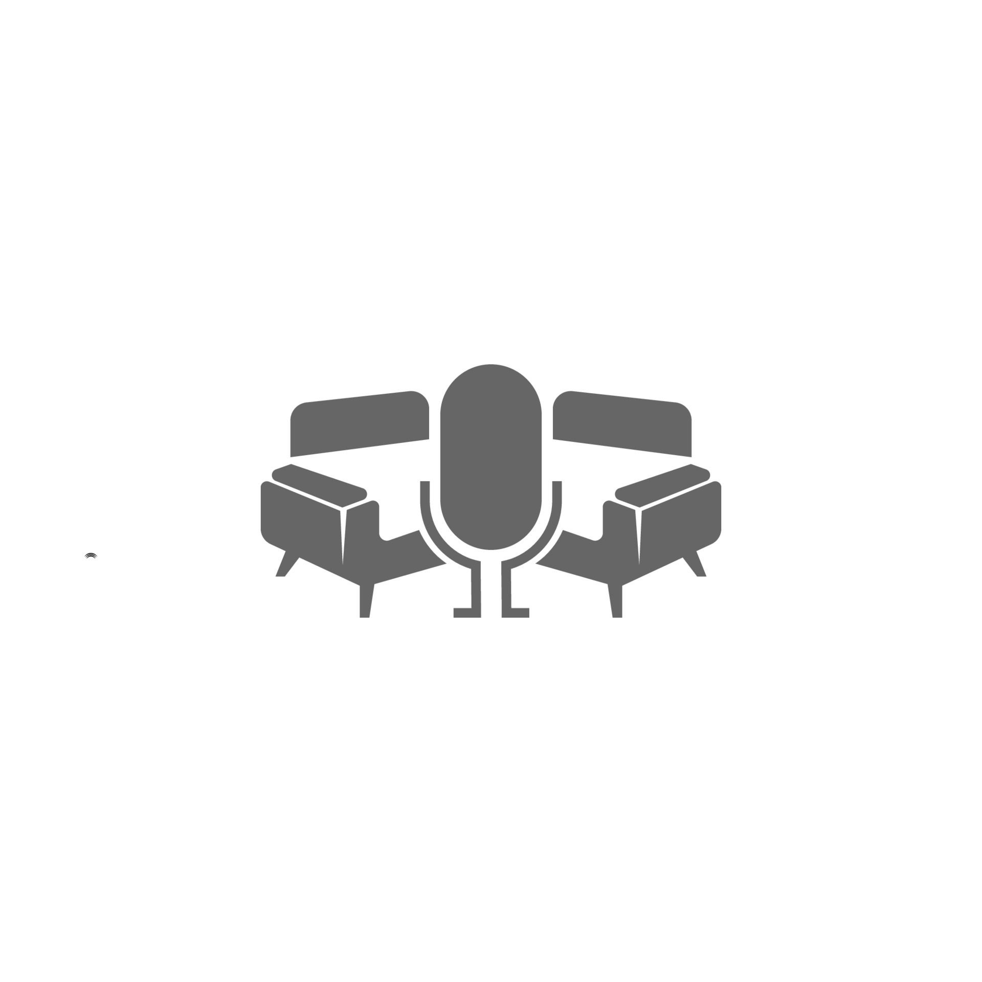 Microphone, mic icon logo design illustration 7505274 Vector Art at