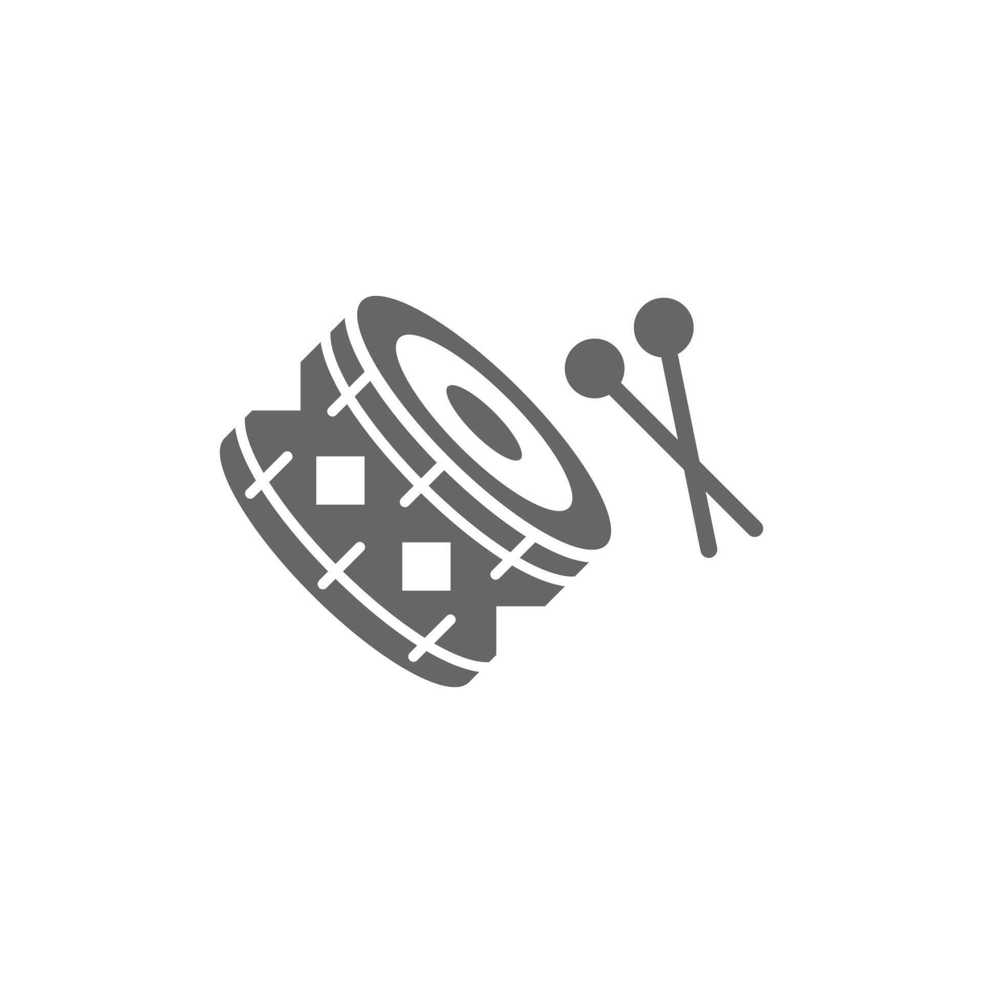 Drum flat design icon illustration template 7505345 Vector Art at Vecteezy