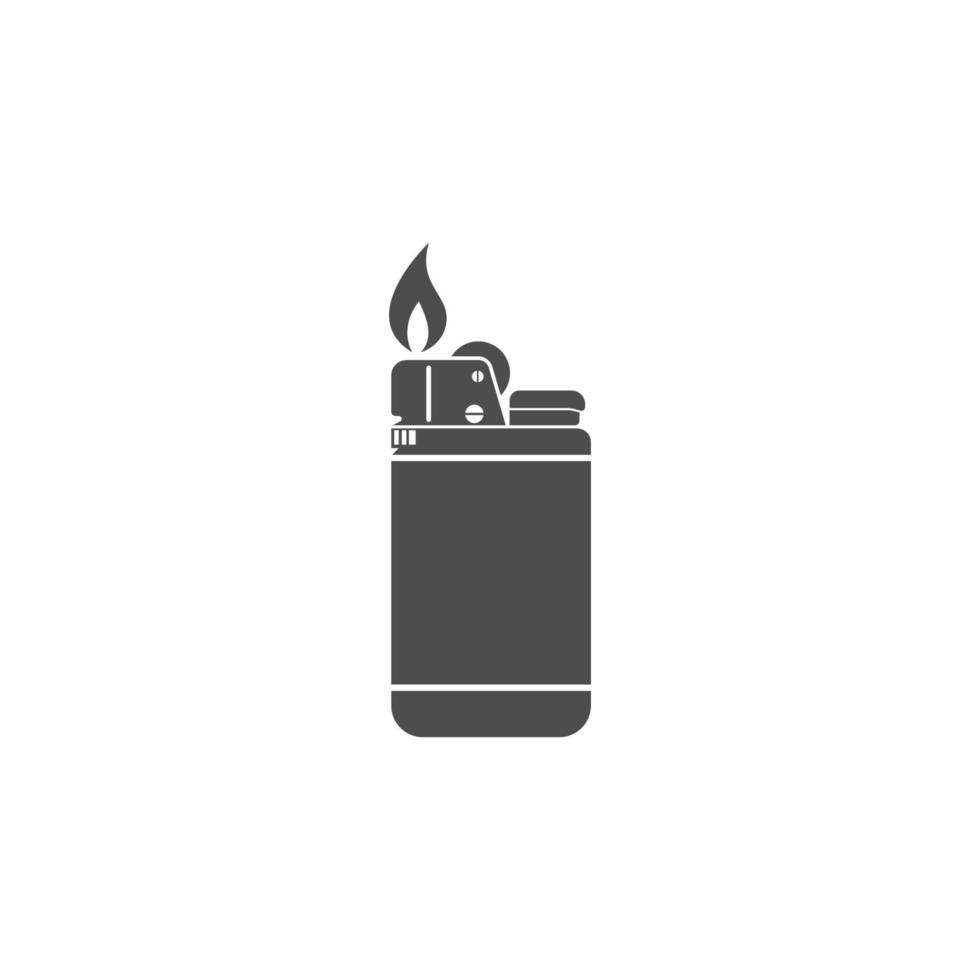 fósforo, ilustración de diseño de icono de encendedor de gas vector