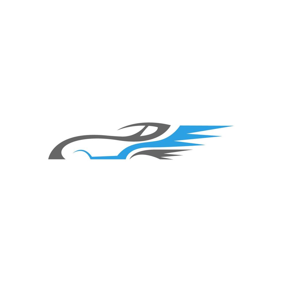 ilustración de plantilla de icono de logotipo de coche deportivo vector