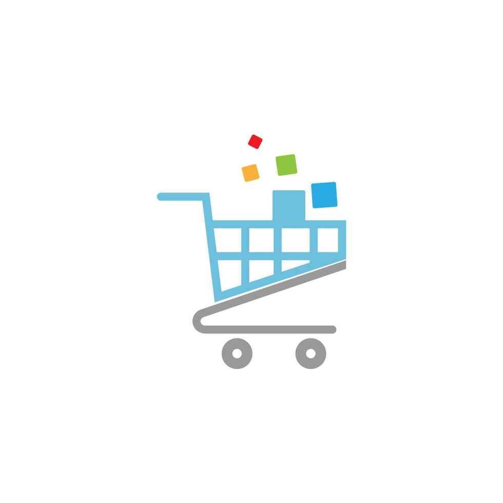 Shopping cart icon design illustration template vector