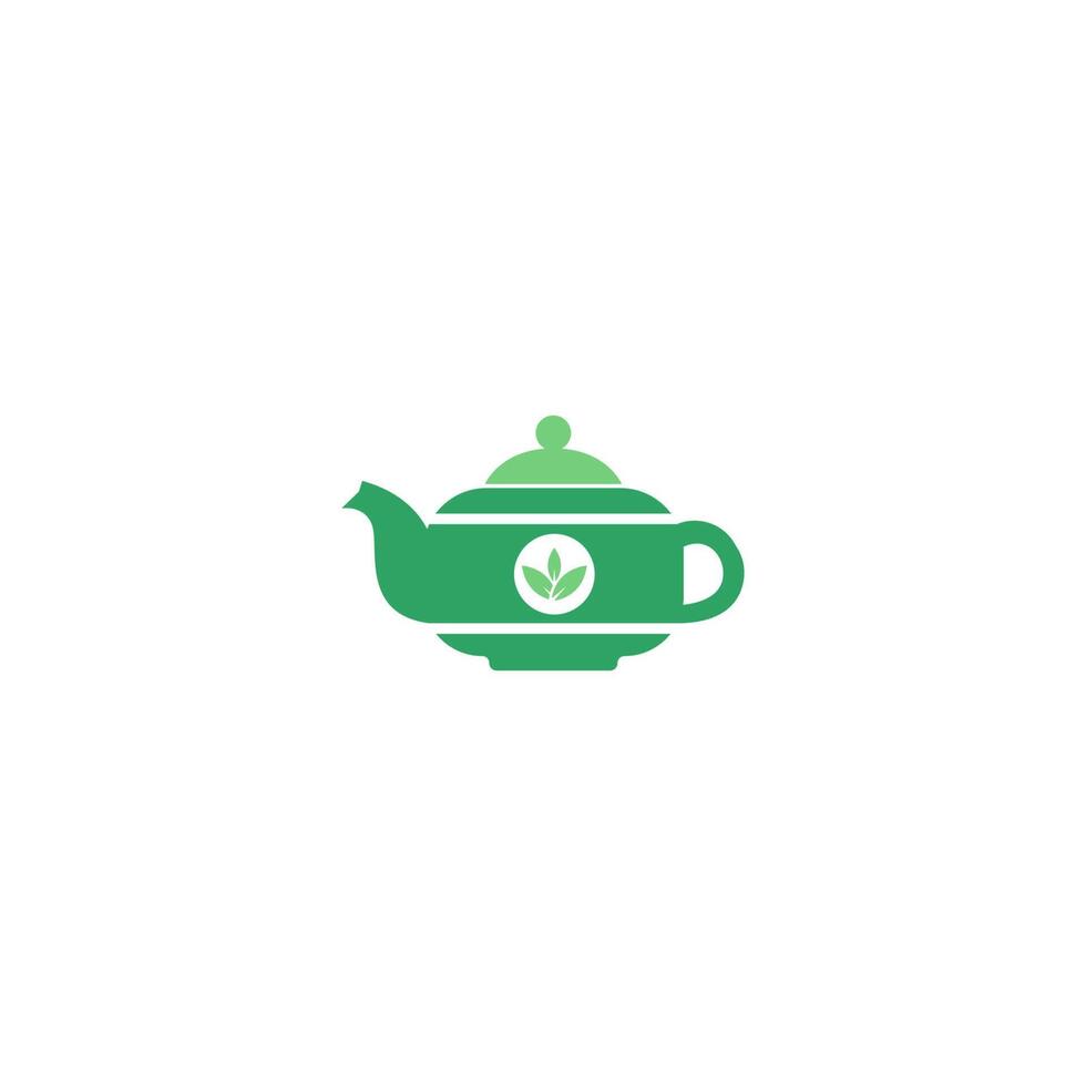 Tea pot icon design template illustration vector