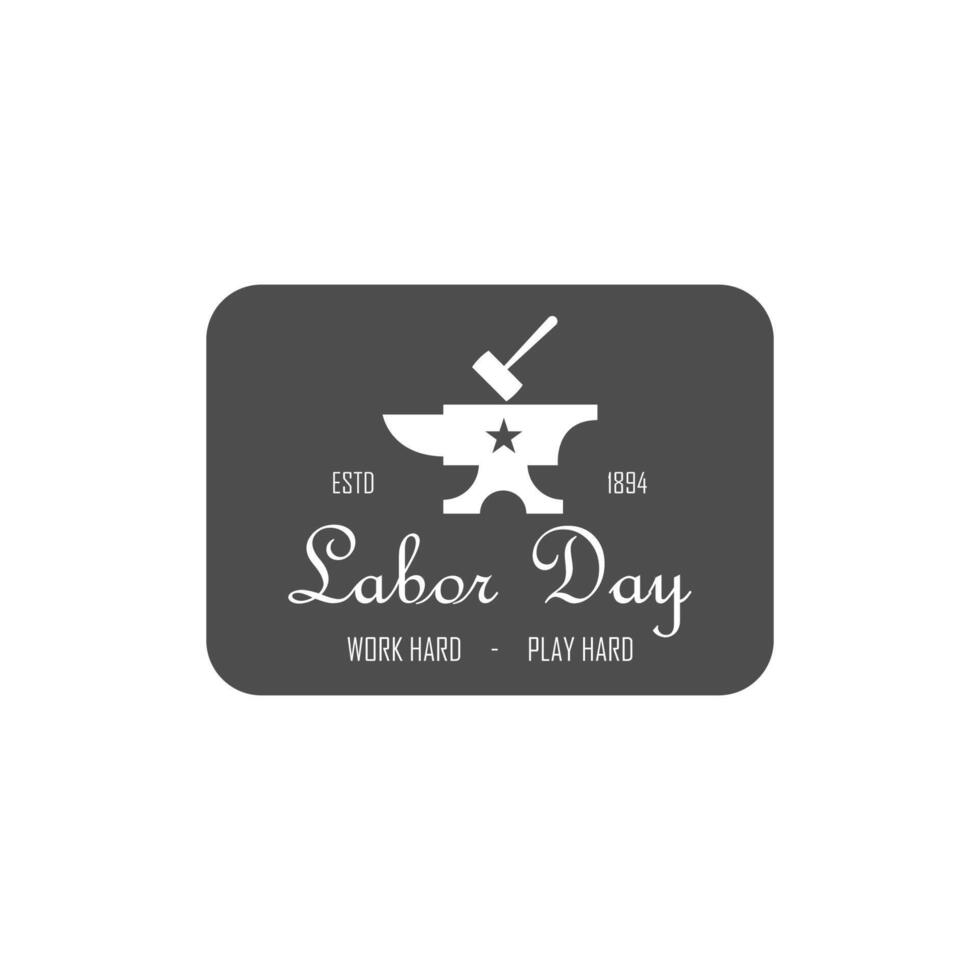 Labor day icon design illustration template vector