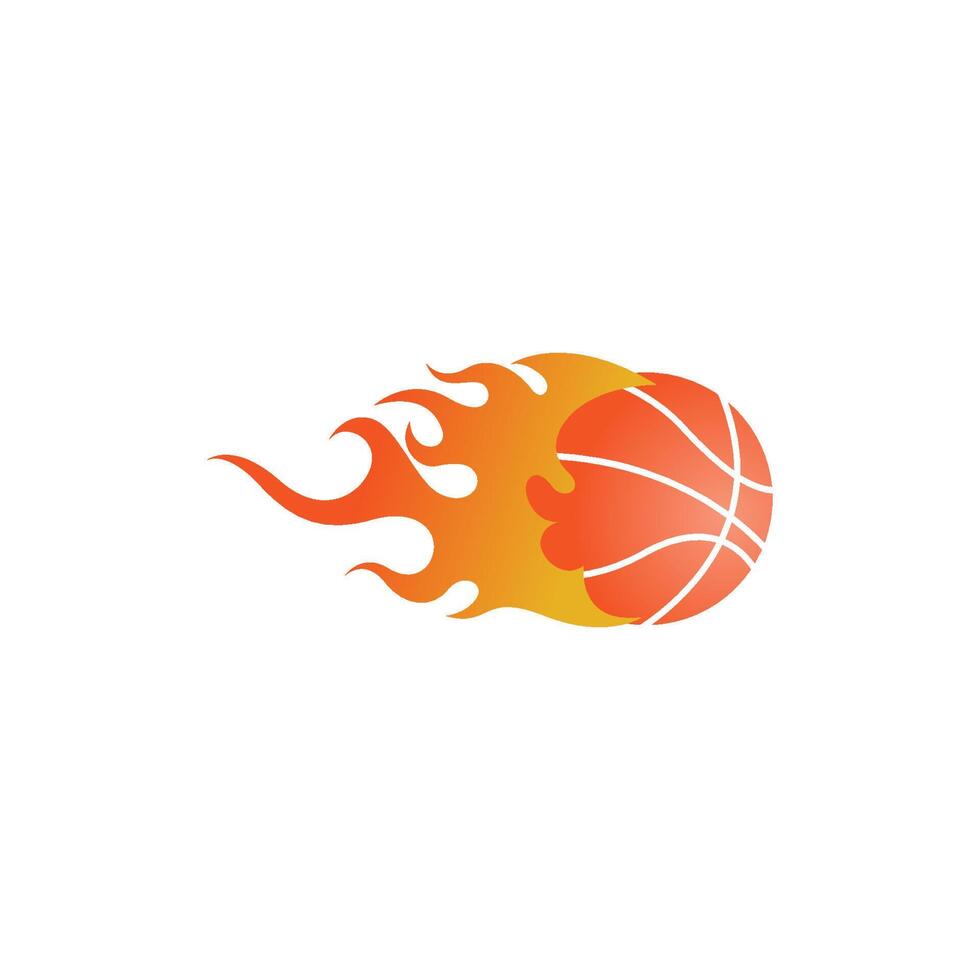 plantilla de ilustración de diseño de logotipo de icono de baloncesto vector