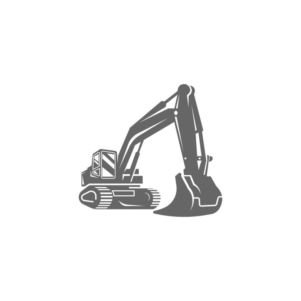 Excavator icon design illustration template vector