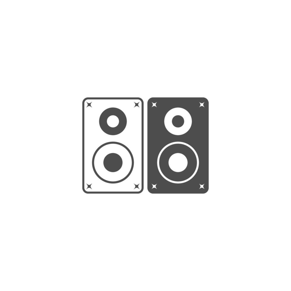 Speaker subwoofer icon design template illustration vector