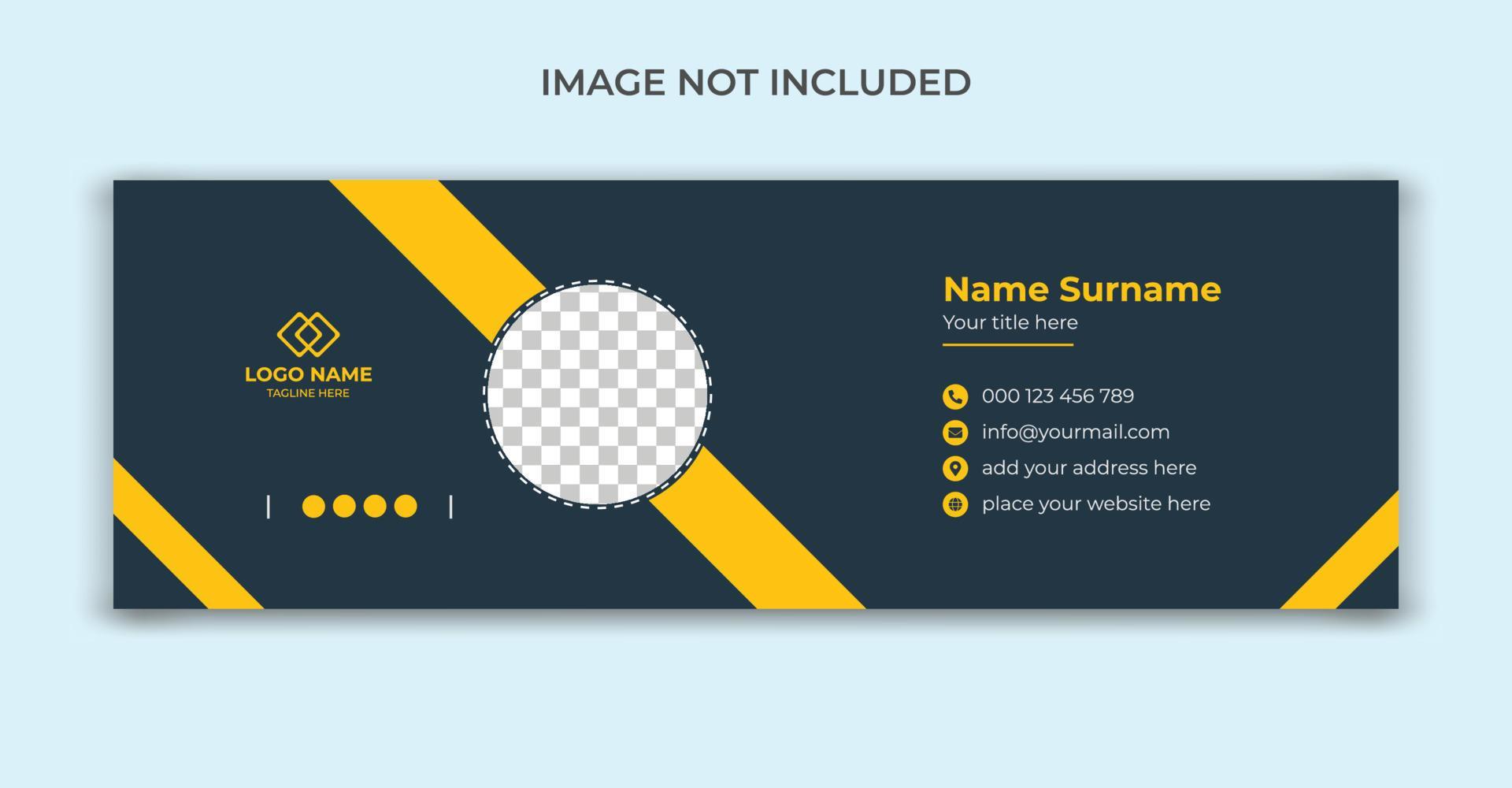 Email signature or personal social media template 7506373 Vector Art at Email signature or personal social media template 7506373 Vector Art at