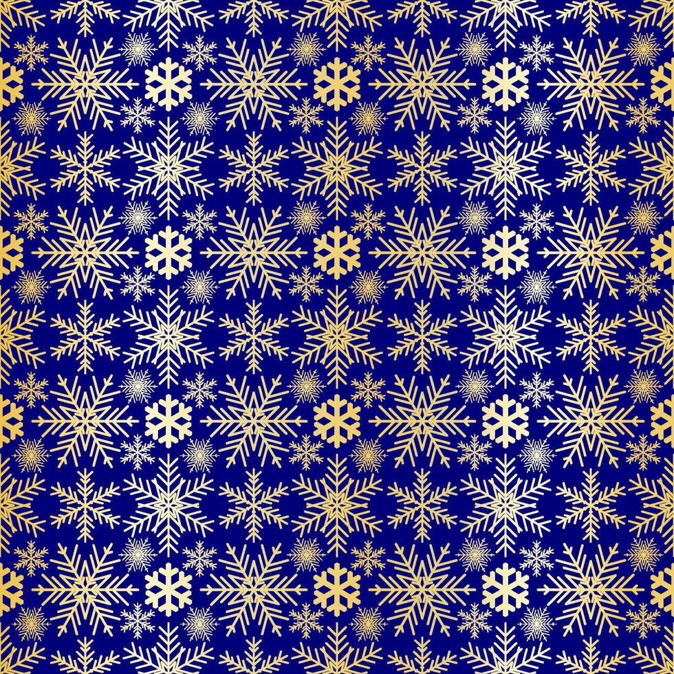 Vector Christmas card. Snowflakes background. Winter seamless pattern.