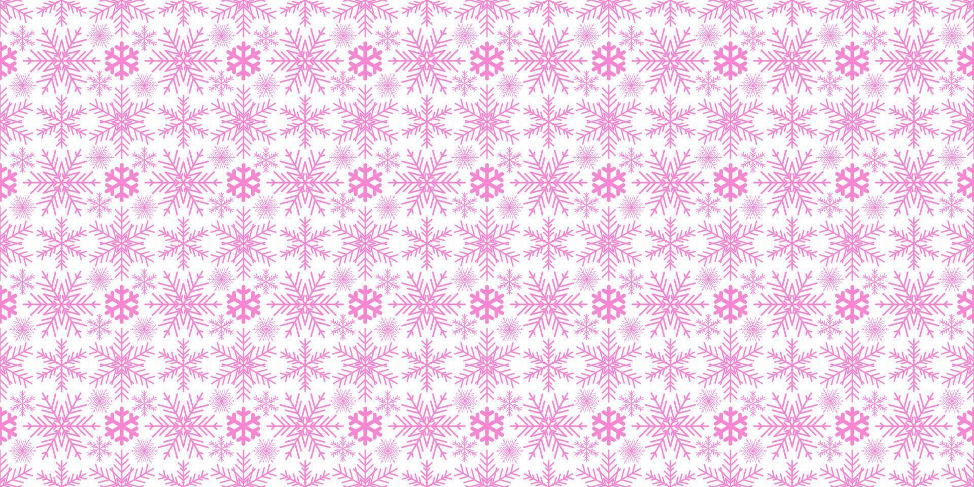 Vector Christmas card. Snowflakes background. Winter seamless pattern.