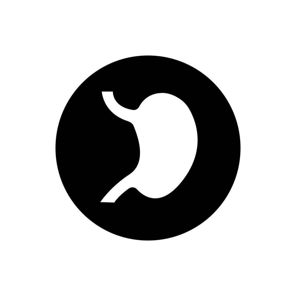 stomach organ, gastric, gastrointestinal icon vector. vector