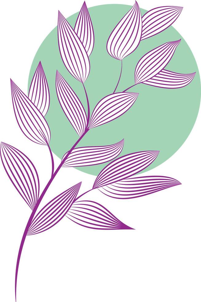 Abstract flowers, line art decoration for wallpaper, and wall art design. Use for laser cutting. Modern contour drawing object vector