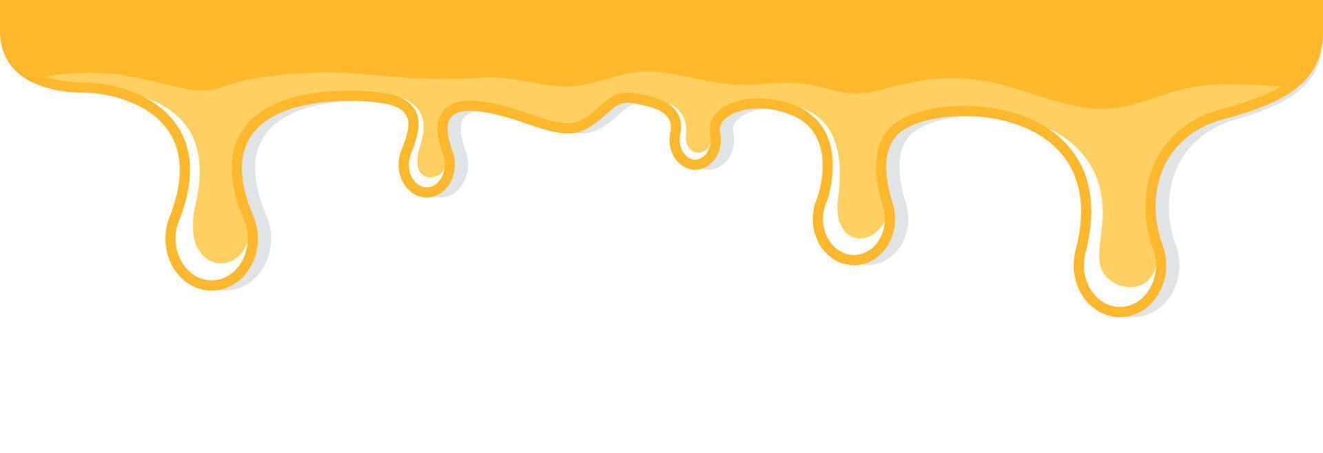 Honey dripping element vector