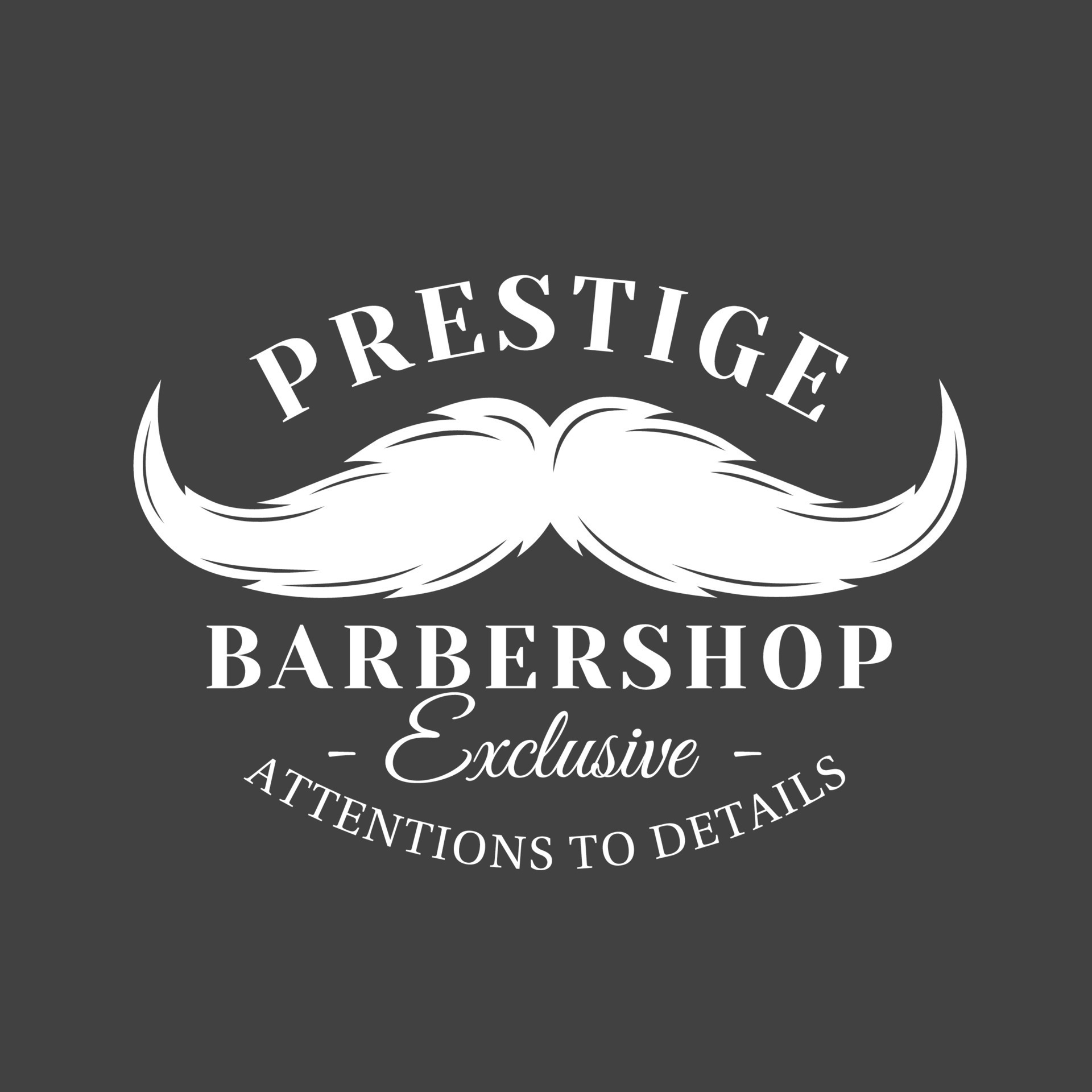 Barbershop label isolated on black background 7507504 ...