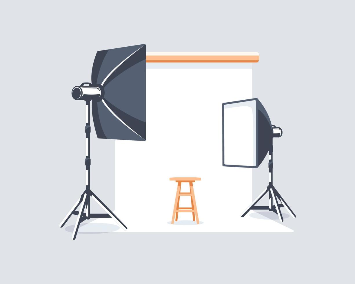 Photo studio element isolated on white background vector