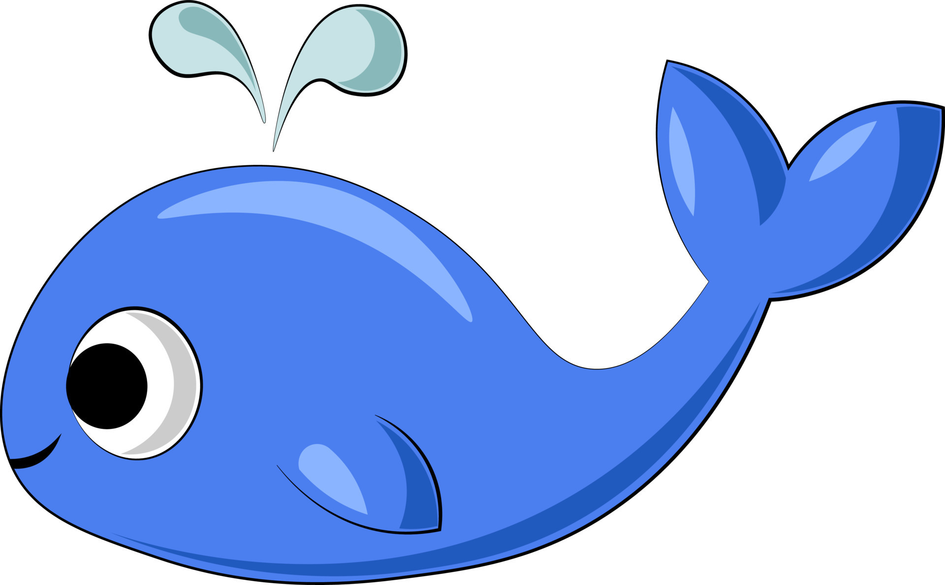 Cute cartoon Whale. Draw illustration in color 7507611 Vector Art at