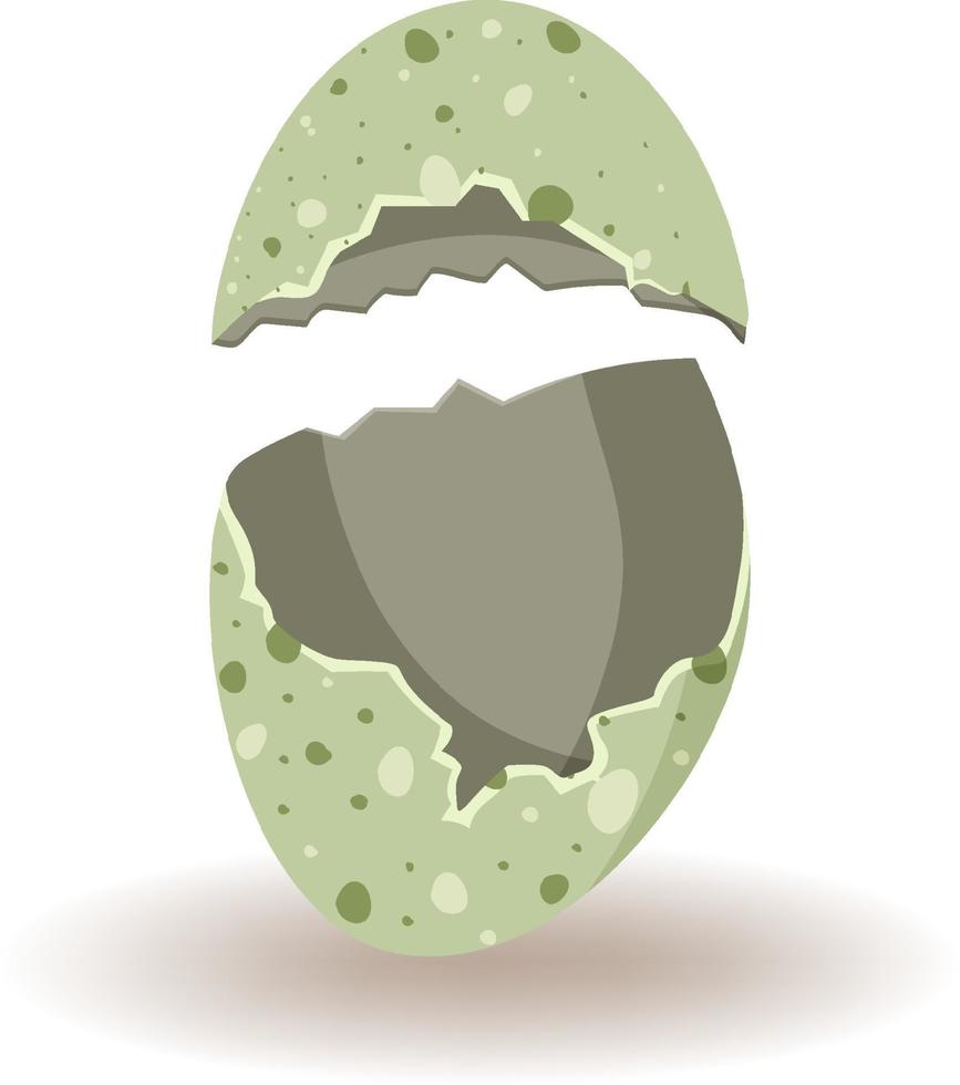 romper huevos sobre fondo blanco vector