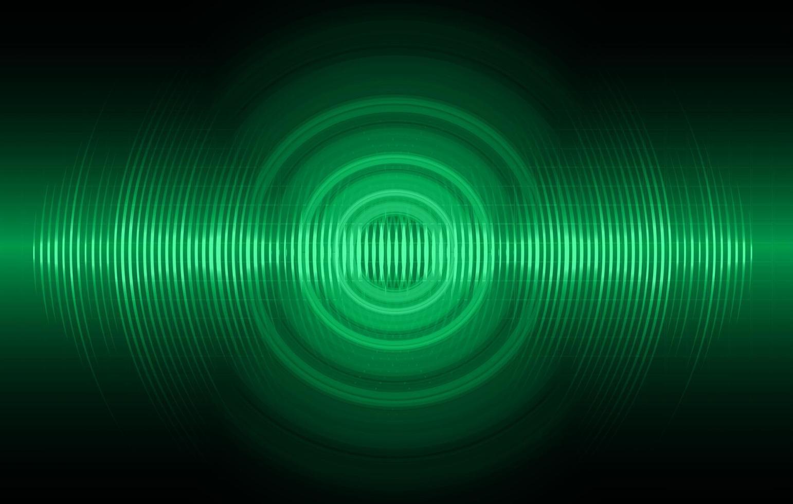 ondas de sonido oscilando luz oscura vector