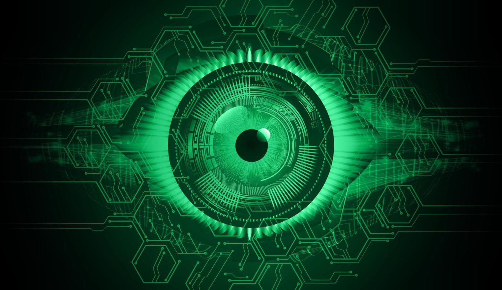 eye cyber circuit future technology concept background vector