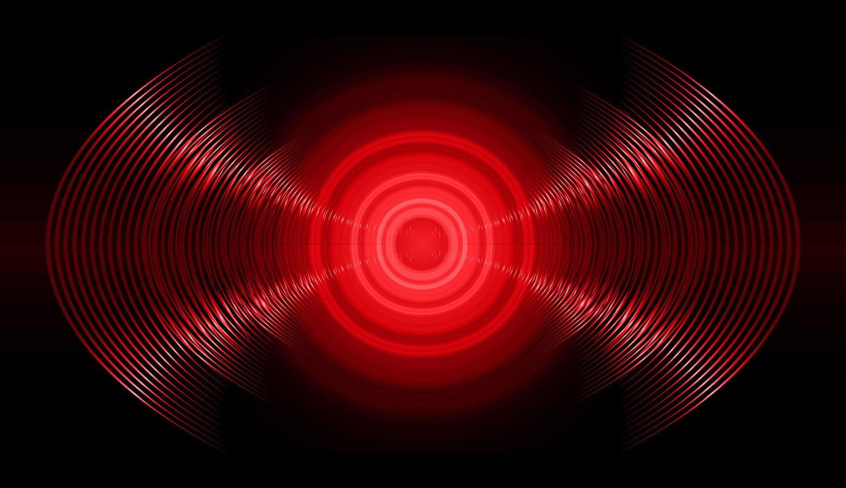 ondas de sonido oscilando luz oscura vector