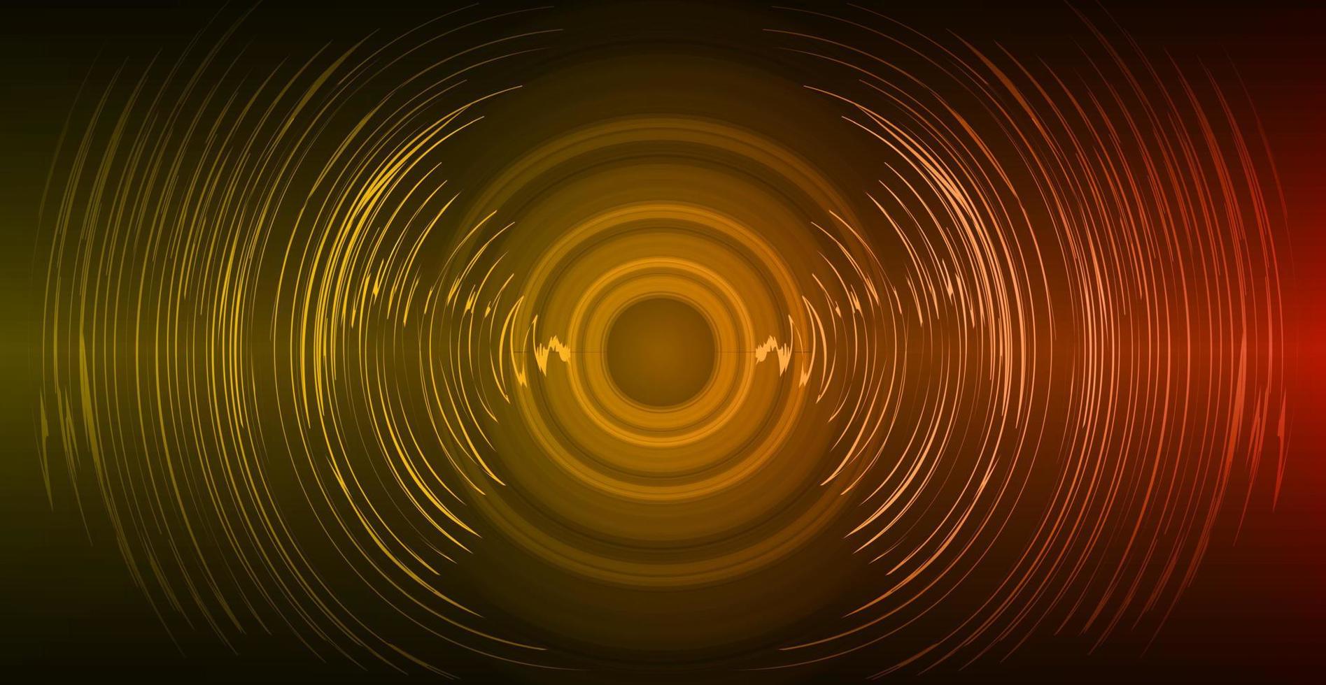 Sound waves oscillating dark light vector