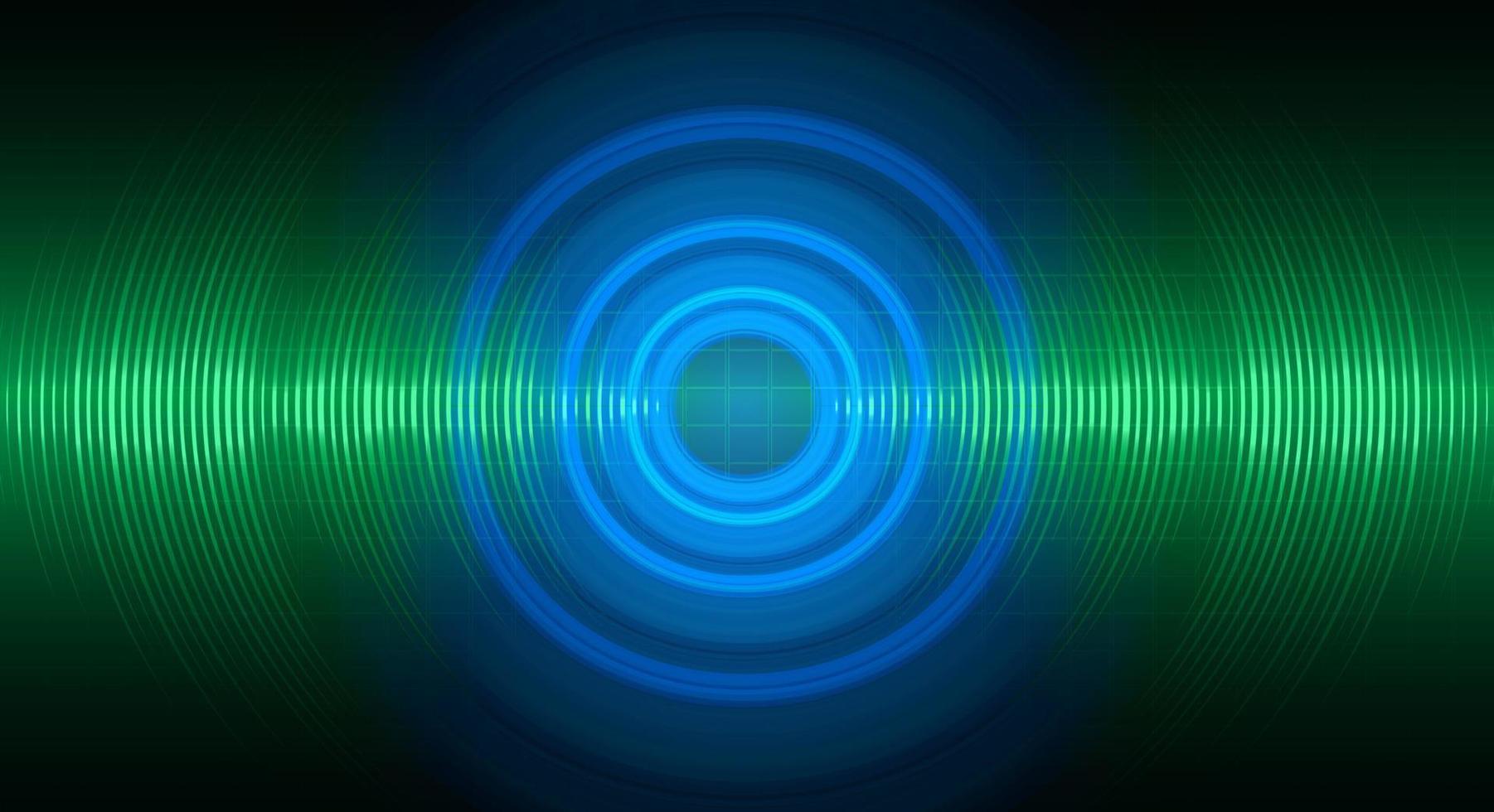 Sound waves oscillating dark light vector