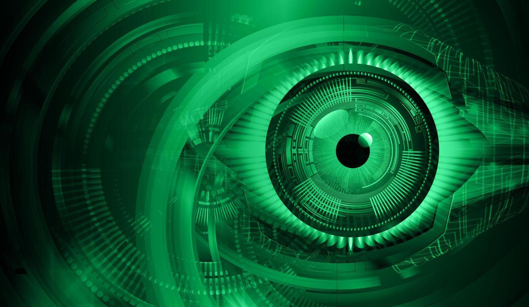 eye cyber circuit future technology concept background vector