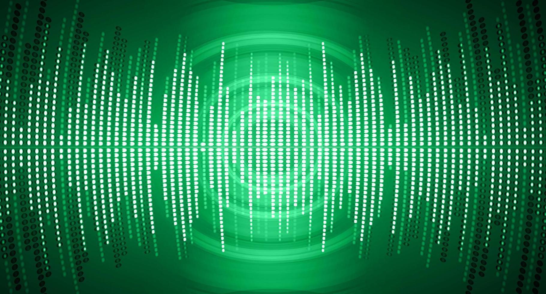 Sound waves oscillating dark light vector