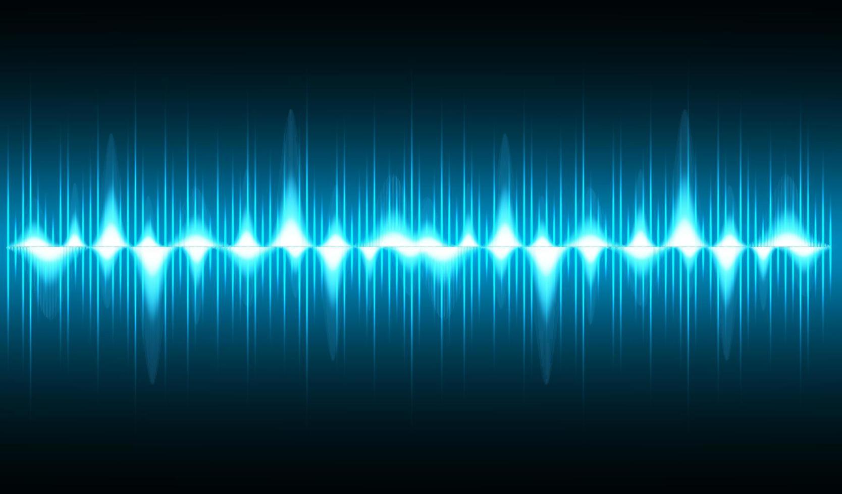 Sound waves oscillating dark light vector