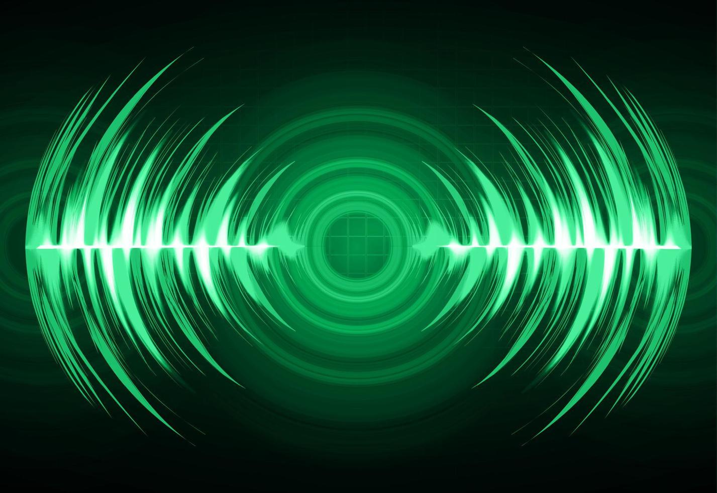 Sound waves oscillating dark light vector