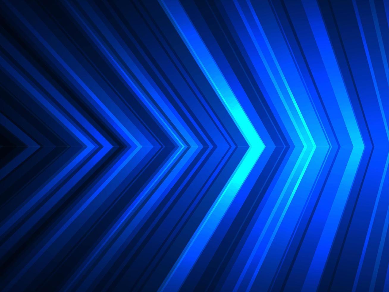 flecha, fondo de tecnología abstracta de luz azul para el sitio web gráfico de computadora internet y tecnología. vector