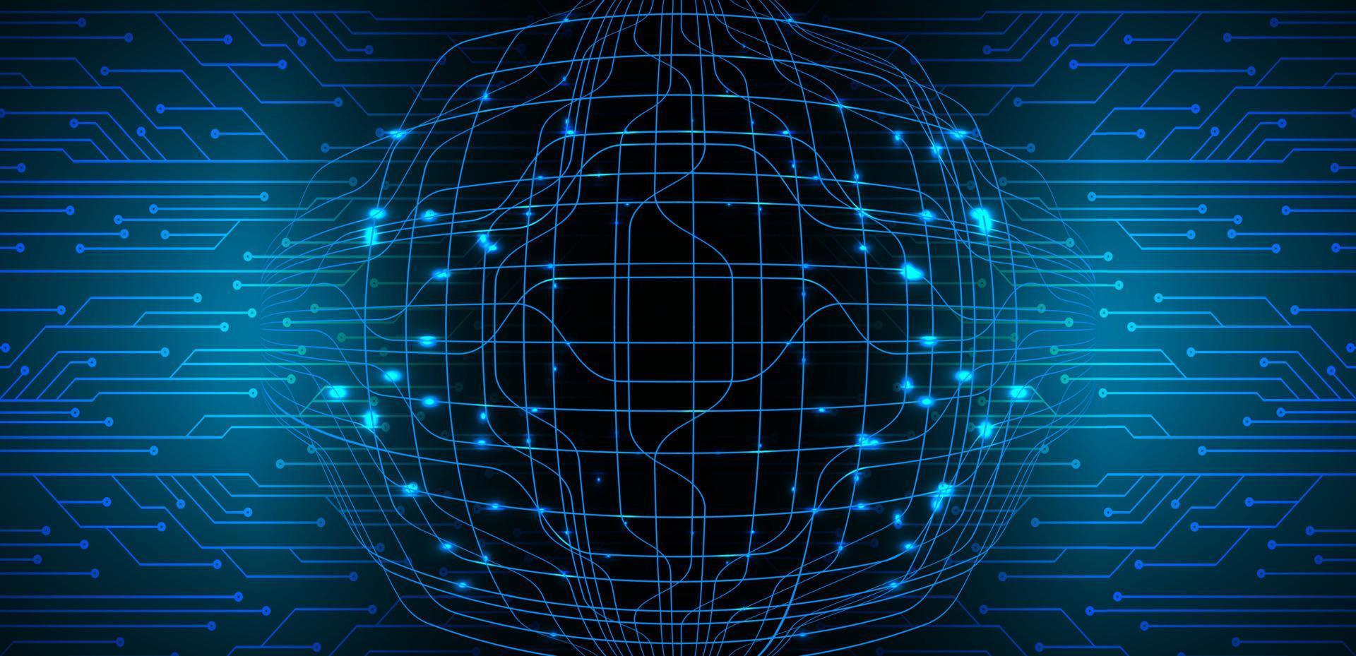 cyber circuit future technology concept background vector