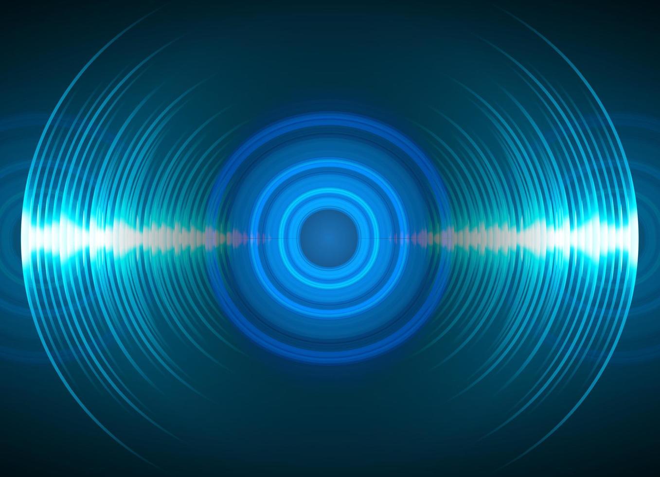 Sound waves oscillating dark light vector