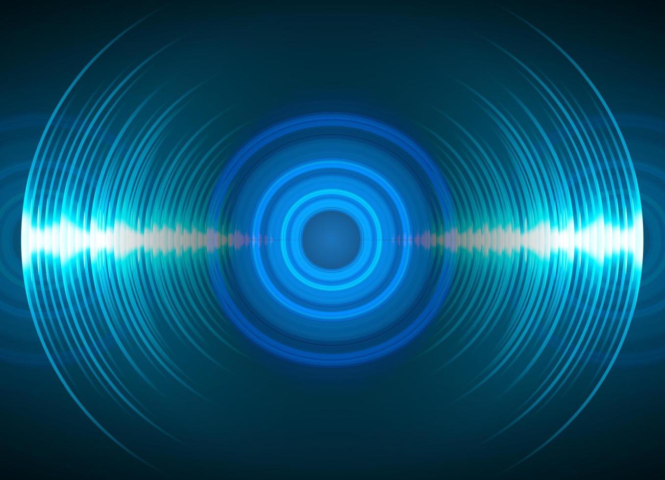 Sound waves oscillating dark light vector