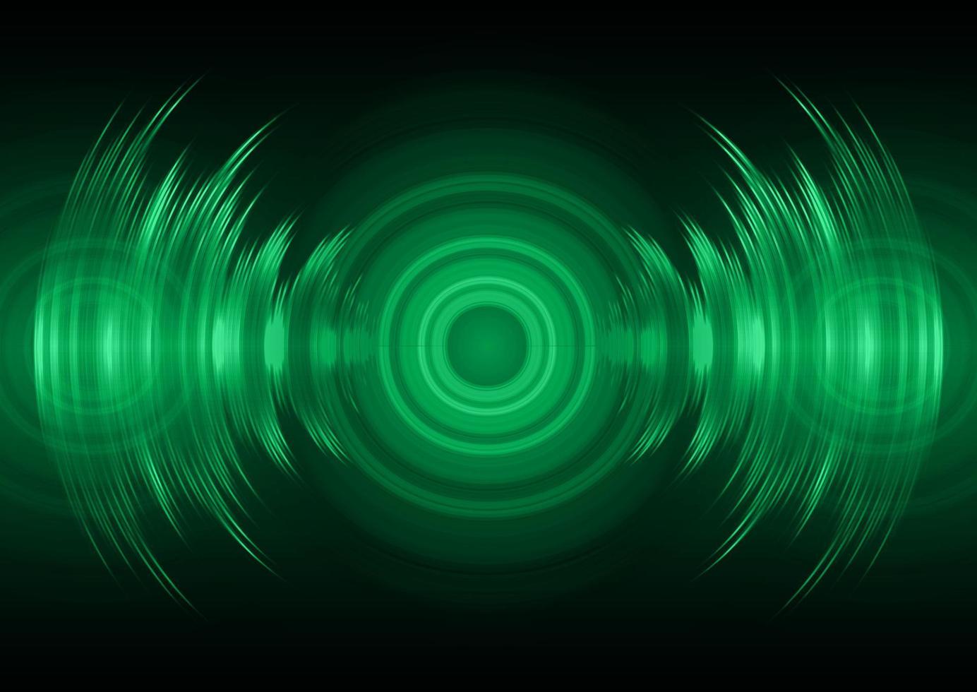 Sound waves oscillating dark light vector