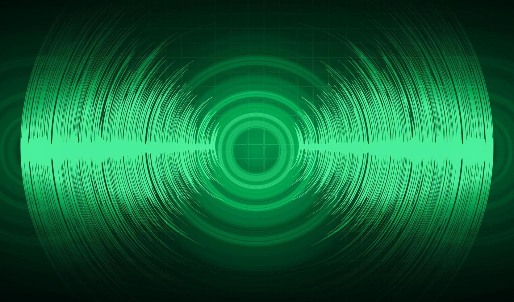 ondas de sonido oscilando luz oscura vector