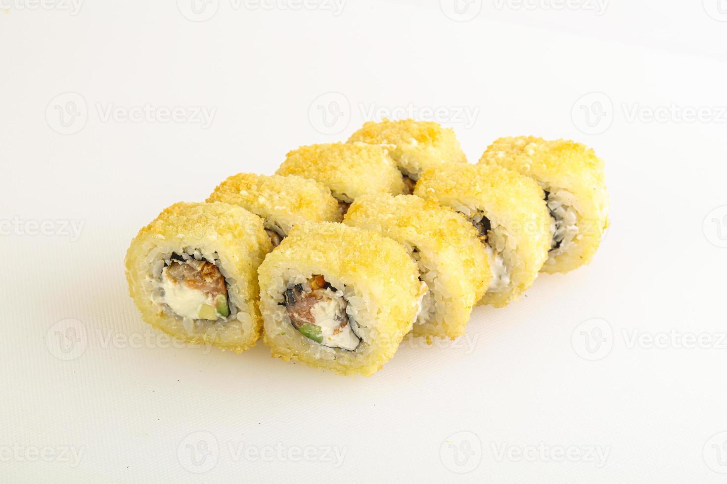 Japanese tempura roll with fish 7508279 Stock Photo at Vecteezy